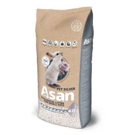 ASAN Pet Silver podestýlka pro hlodavce a králíčky 42l ASAN Pet Silver podestýlka pro hlodavce a králíčky 42l