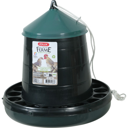 Krmítko pro drůbež SILO 4kg recykl.plast zelená Zolux Krmítko pro drůbež SILO 4kg recykl.plast zelená Zolux
