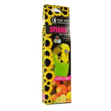 FINE PET Tyčinka Andulka exot ovoce 2ks/110g FINE PET Tyčinka Andulka exot ovoce 2ks/110g