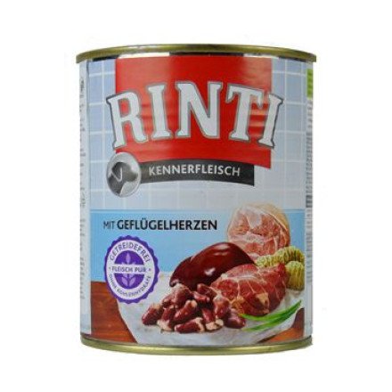 Rinti Dog Kennerfleisch konzerva drůbeží srdíčka 800g Rinti Dog Kennerfleisch konzerva drůbeží srdíčka 800g
