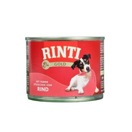 Rinti Dog Gold konzerva hovězí 185g Rinti Dog Gold konzerva hovězí 185g
