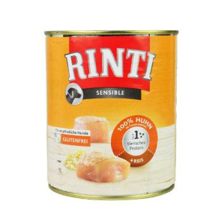 Rinti Dog Sensible konzerva kuře+rýže 800g Rinti Dog Sensible konzerva kuře+rýže 800g