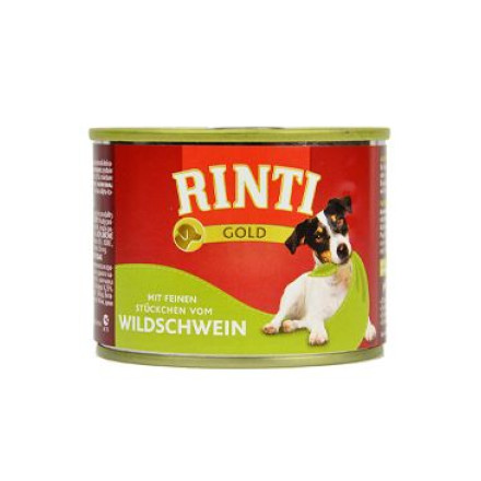 Rinti Dog Gold konzerva divočák 185g Rinti Dog Gold konzerva divočák 185g