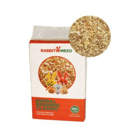 Hobliny podestýlka lis. KLASIK RabWeed 60 l /1,5 kg Hobliny podestýlka lis. KLASIK RabWeed 60 l /1,5 kg