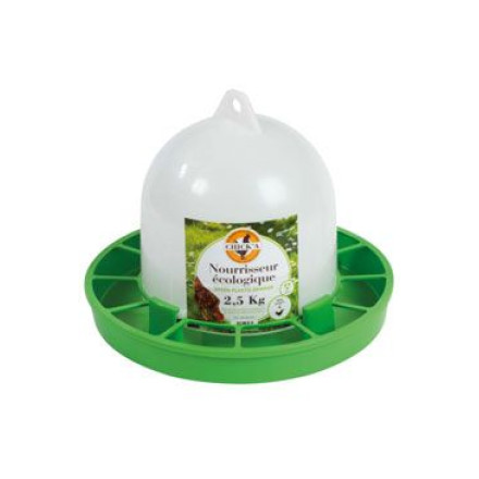 Krmítko pro slepice s násypkou Eko plast 2,5kg Krmítko pro slepice s násypkou Eko plast 2,5kg