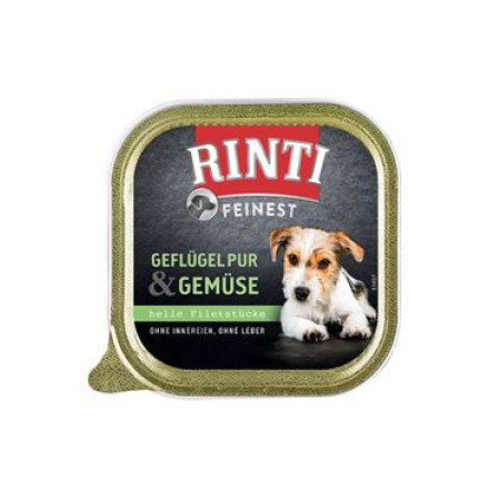 Rinti Dog Feinest vanička drůbež+zelenina 150g Rinti Dog Feinest vanička drůbež+zelenina 150g