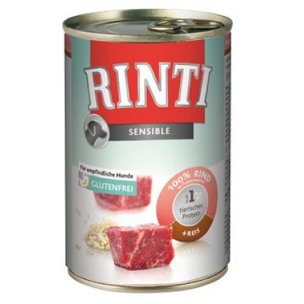 Rinti Dog Sensible konzerva hovězí+rýže 400g Rinti Dog Sensible konzerva hovězí+rýže 400g