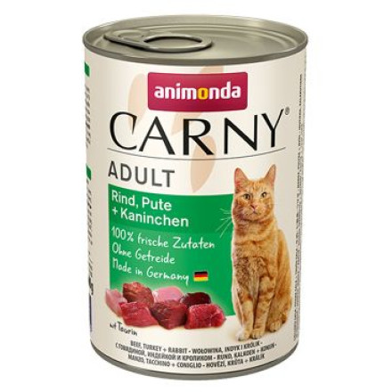 Animonda konz. kočka Adult hov/ krůta/králík 400g Animonda konz. kočka Adult hov/ krůta/králík 400g