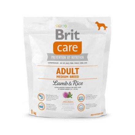 Brit Care Dog Adult Medium Breed Lamb & Rice 1kg
