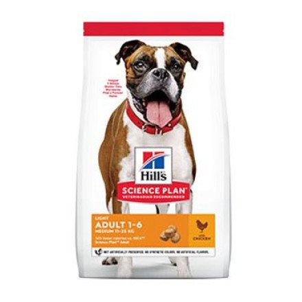 Hill`s Can.Dry SP Light Adult Medium Chicken 14kg