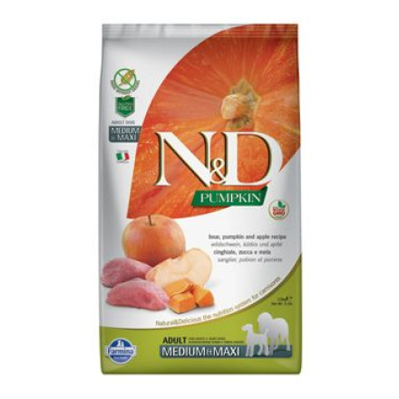 N&D GF Pumpkin DOG Adult M/L Boar & Apple 2,5kg