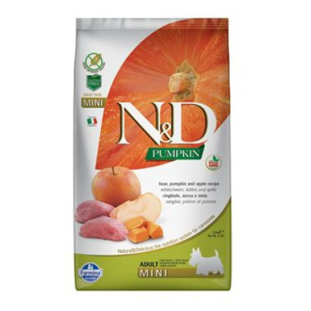 N&D GF Pumpkin DOG Adult Mini Boar & Apple 7kg
