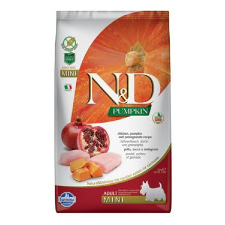 N&D GF Pumpkin DOG Adult Mini Chicken&Pomegranat 2,5kg