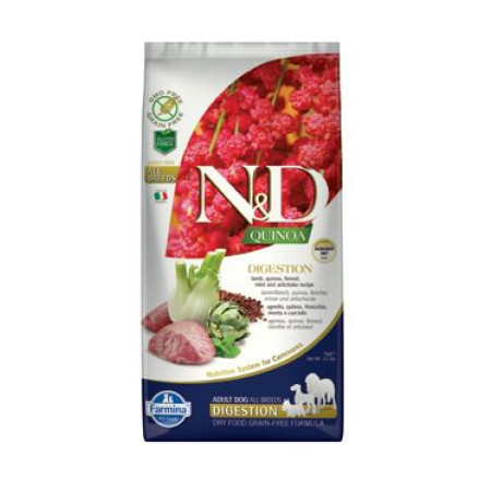N&D GF Quinoa DOG Digestion Lamb & Fennel 7kg