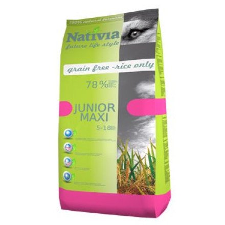 Nativia Dog Junior Maxi 15kg Nativia Dog Junior Maxi 15kg