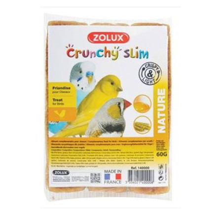 Sušenky pro ptáky CRUNCHY CAKE SLIM 3ks 60g Zolux Sušenky pro ptáky CRUNCHY CAKE SLIM 3ks 60g Zolux