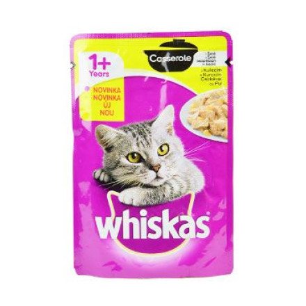 Whiskas kapsa Casserole kuřecí v želé 85g Whiskas kapsa Casserole kuřecí v želé 85g