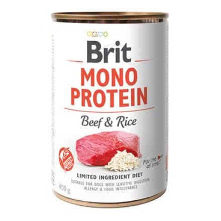 Brit Dog konz Mono Protein Beef & Rice 400g