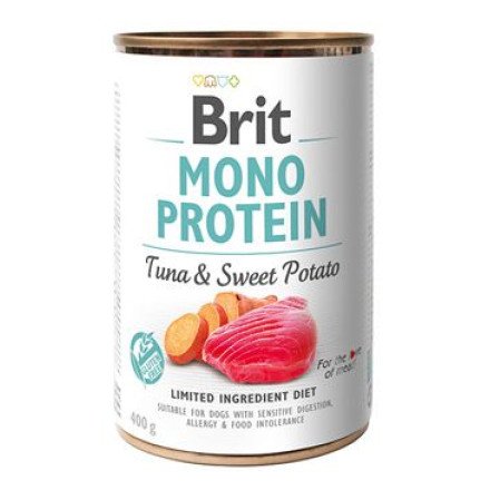 Brit Dog konz Mono Protein Tuna & Sweet Potato 400g Brit Dog konz Mono Protein Tuna & Sweet Potato 400g