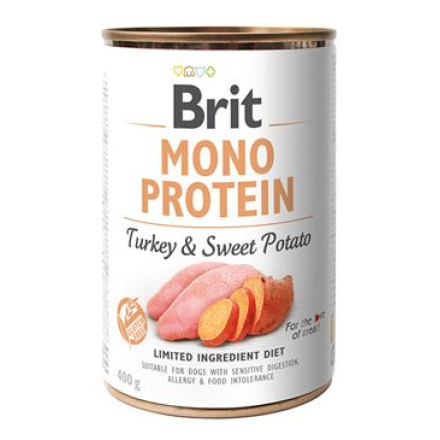Brit Dog konz Mono Protein Turkey & Sweet Potato 400g Brit Dog konz Mono Protein Turkey & Sweet Potato 400g