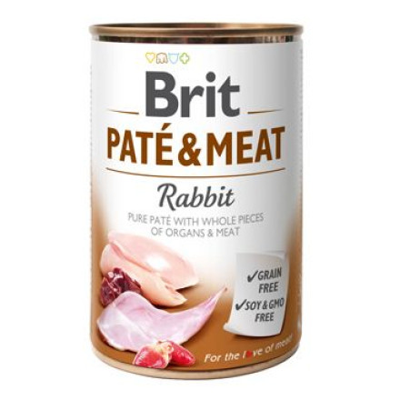 Brit Dog konz Paté & Meat Rabbit 400g Brit Dog konz Paté & Meat Rabbit 400g