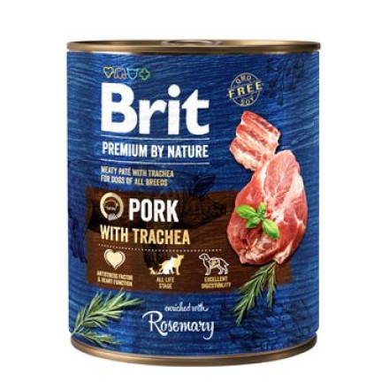 Brit Premium Dog by Nature konz Pork & Trachea 800g Brit Premium Dog by Nature konz Pork & Trachea 800g