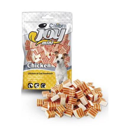 Calibra Joy Dog Mini Chicken & Cod Sandwich 70g NEW Calibra Joy Dog Mini Chicken & Cod Sandwich 70g NEW