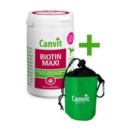 Canvit Biotin Maxi pro psy ochucený 230g