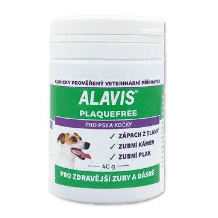 Alavis Plaque Free pro psy a kočky 40g Alavis Plaque Free pro psy a kočky 40g