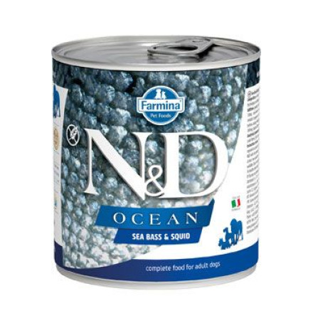 N&D DOG OCEAN Adult Sea Bass & Squid 285g N&D DOG OCEAN Adult Sea Bass & Squid 285g