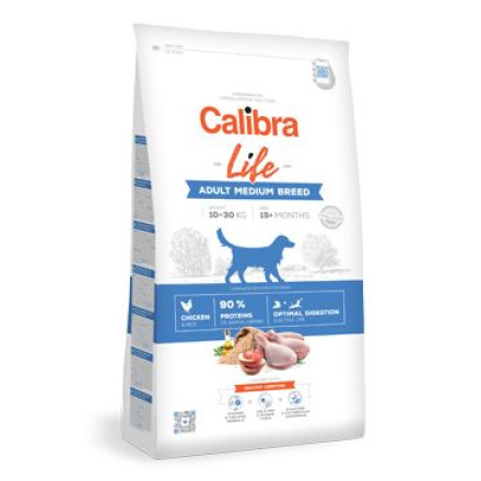 Calibra Dog Life Adult Medium Breed Chicken  2,5kg
