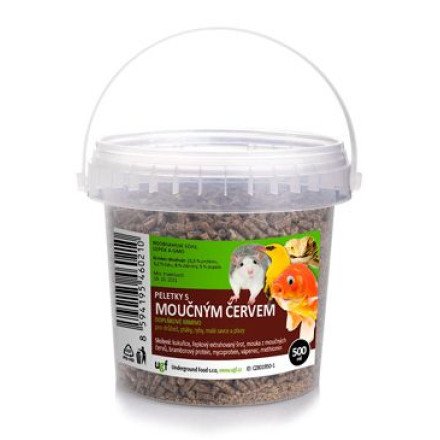 UGF peletky s moučným červem 500ml UGF peletky s moučným červem 500ml