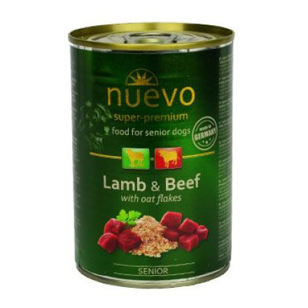 Nuevo pes senior jehněčí s ovesnými vl. konz. 400g Nuevo pes senior jehněčí s ovesnými vl. konz. 400g
