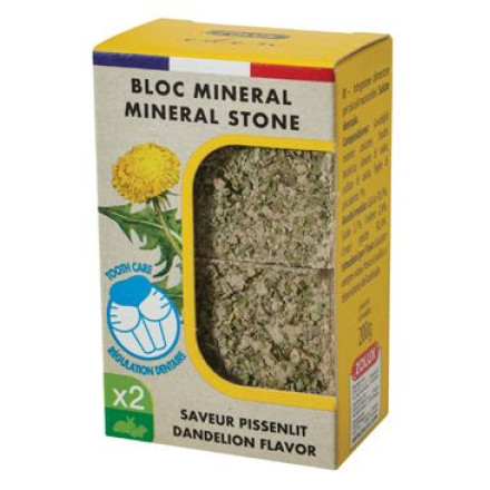 Minerální kámen EDEN hlodavci pampeliška 2x100g Zolux Minerální kámen EDEN hlodavci pampeliška 2x100g Zolux