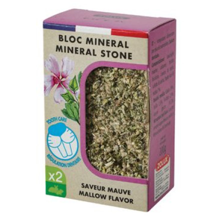 Minerální kámen EDEN hlodavci sléz 2x100g Zolux Minerální kámen EDEN hlodavci sléz 2x100g Zolux